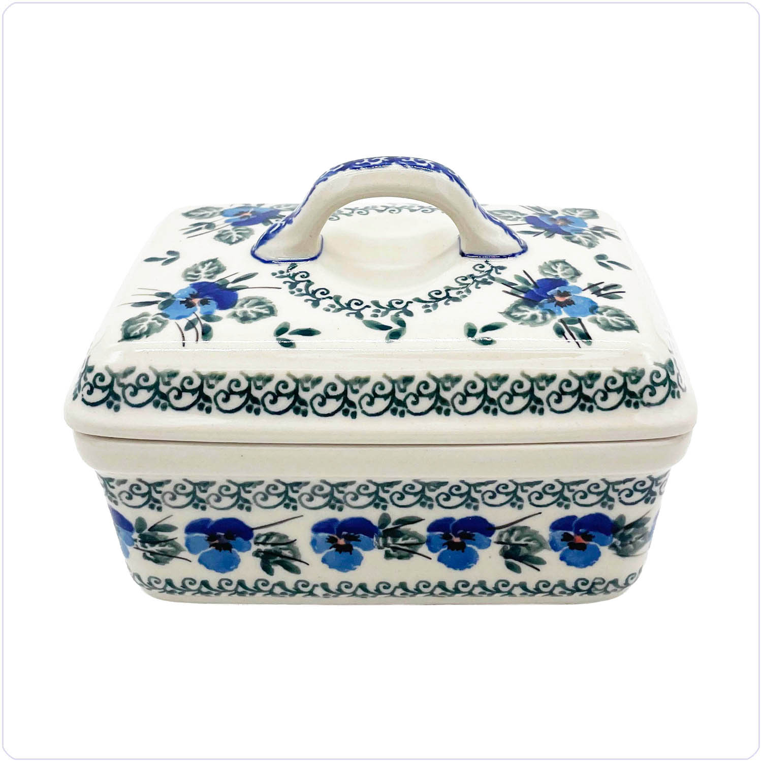 Bunzlau Botervloot Oblong (1010) - Blue Violin (2273)