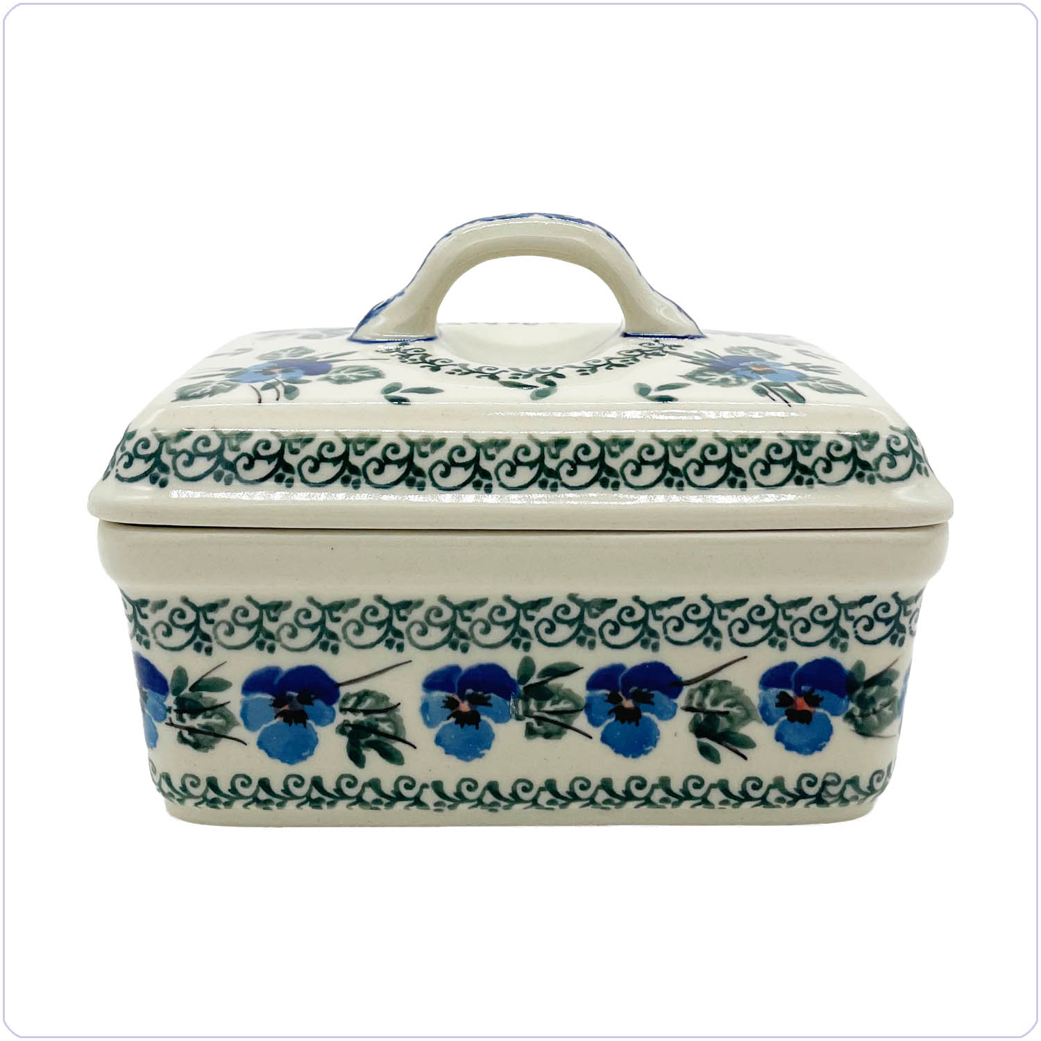 Bunzlau Botervloot Oblong (1010) - Blue Violin (2273)
