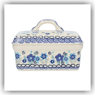 Bunzlau Botervloot Oblong (1010) - Floral Ballet (3397)
