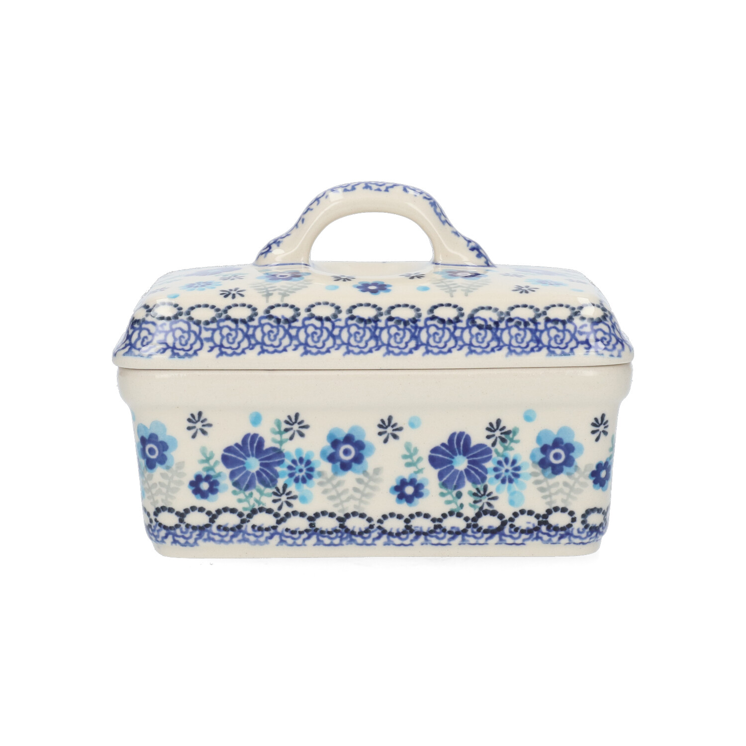 Bunzlau Botervloot Oblong (1010) - Floral Ballet (3397)