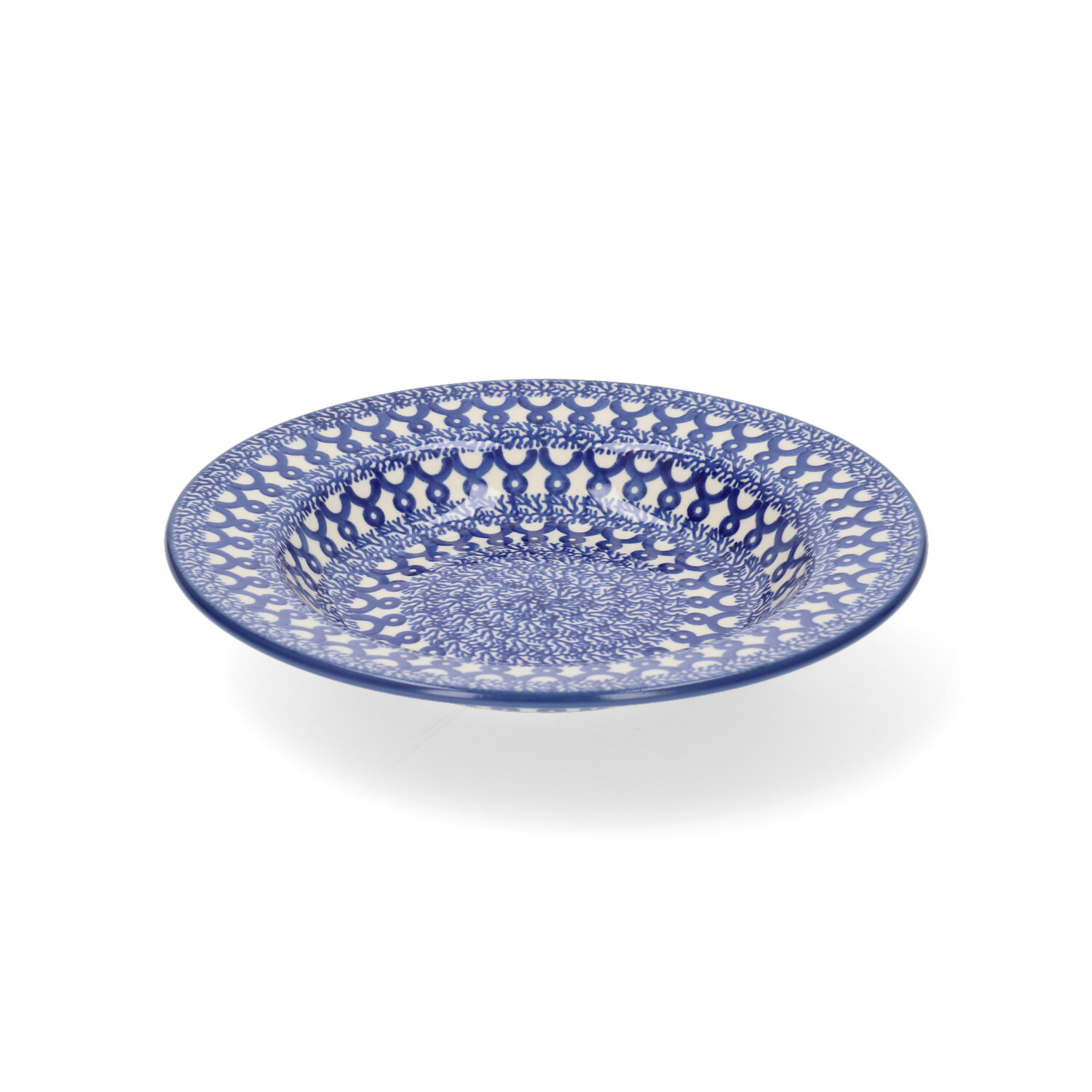 Bunzlau Diep bord met platte rand (1014) - Blue Harbour (3306)