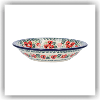 Bunzlau Diep bord zonder platte rand (1026) - Romance (2538)