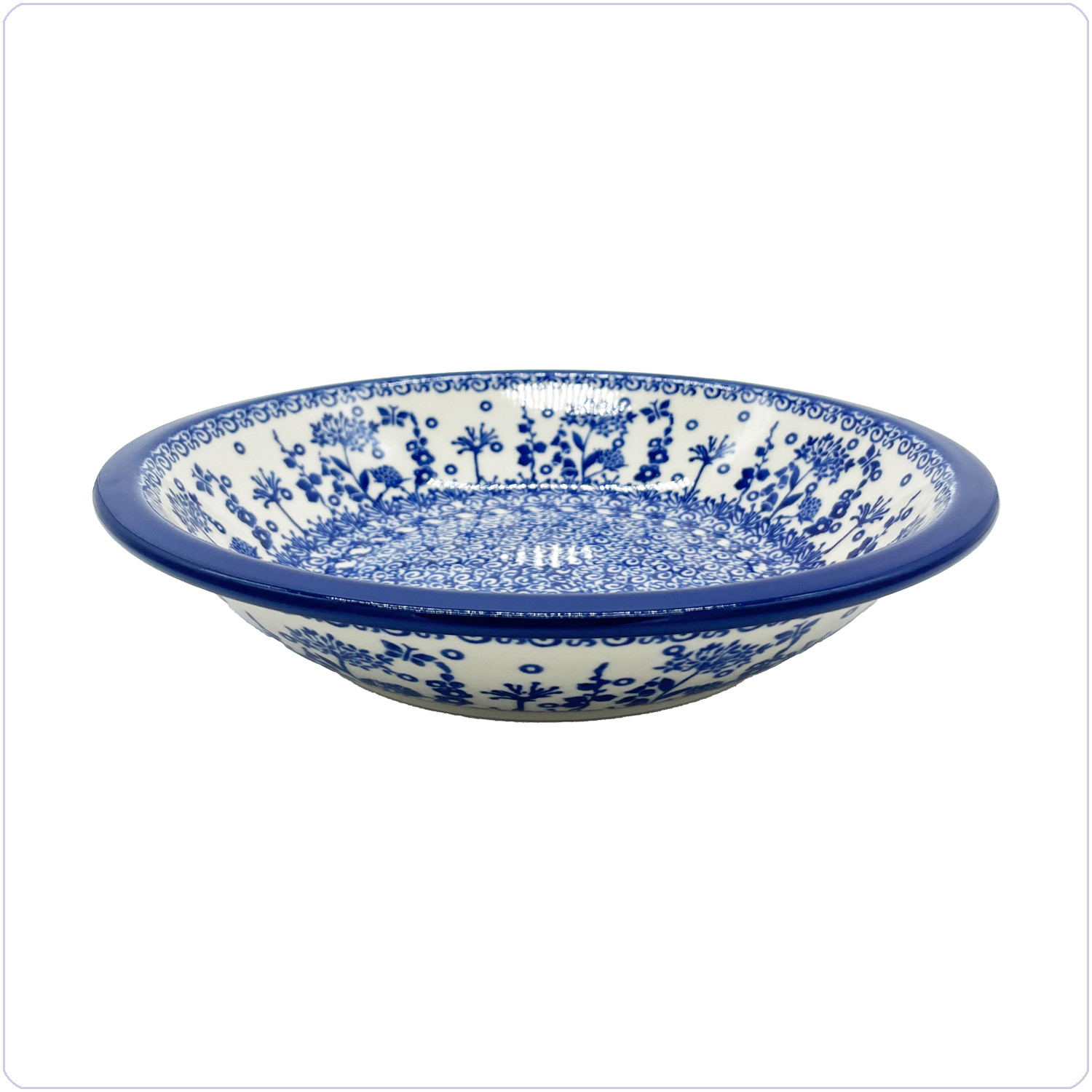 Bunzlau Diep bord zonder platte rand (1026) -  (2895)