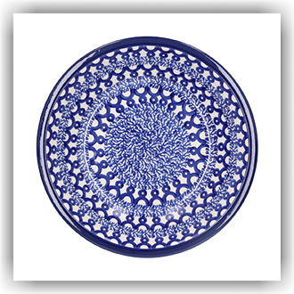 Bunzlau Diep bord zonder platte rand (1026) - Blue Harbour (3306)