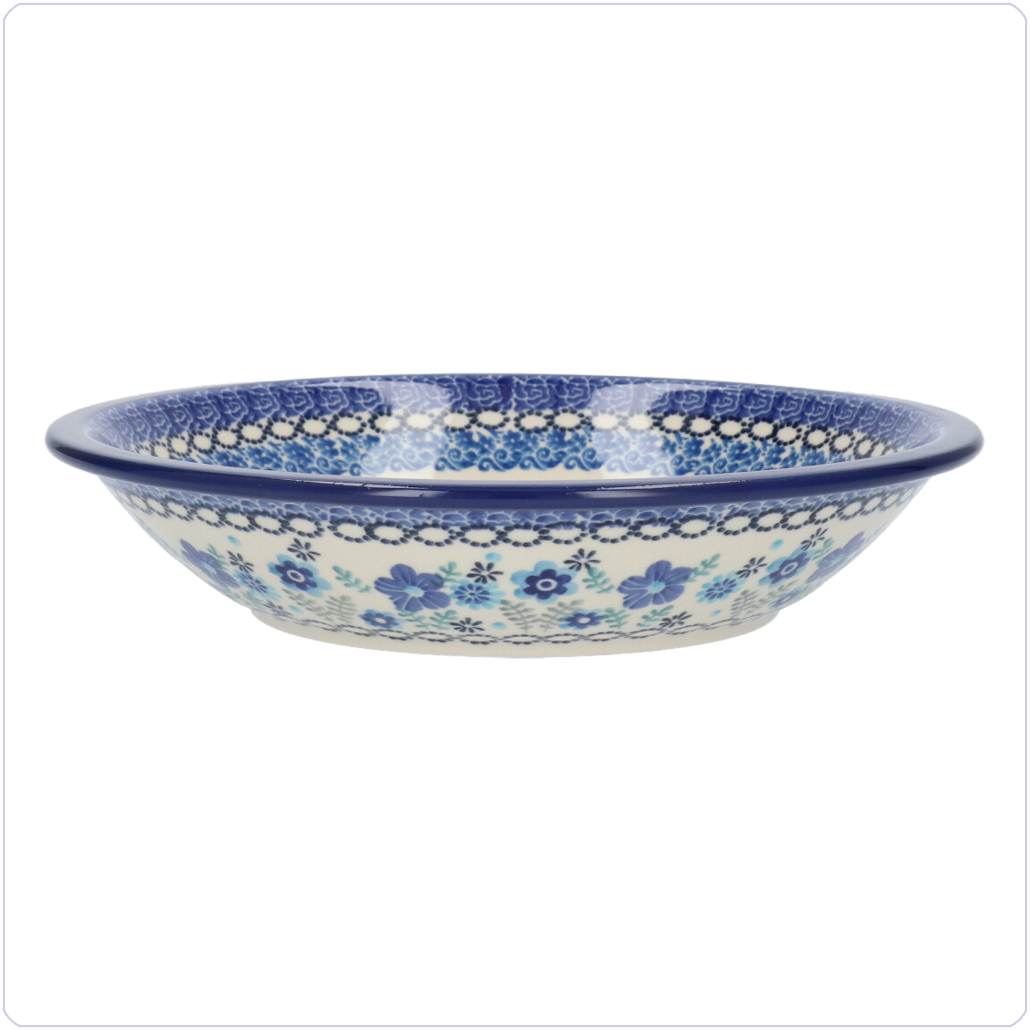 Bunzlau Diep bord zonder platte rand (1026) - Floral Ballet (3397)