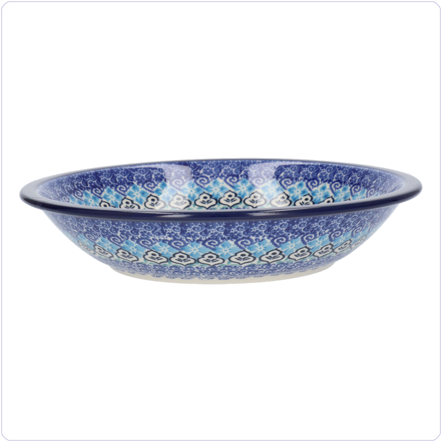 Bunzlau Diep bord zonder platte rand (1026) - Porto (3403)