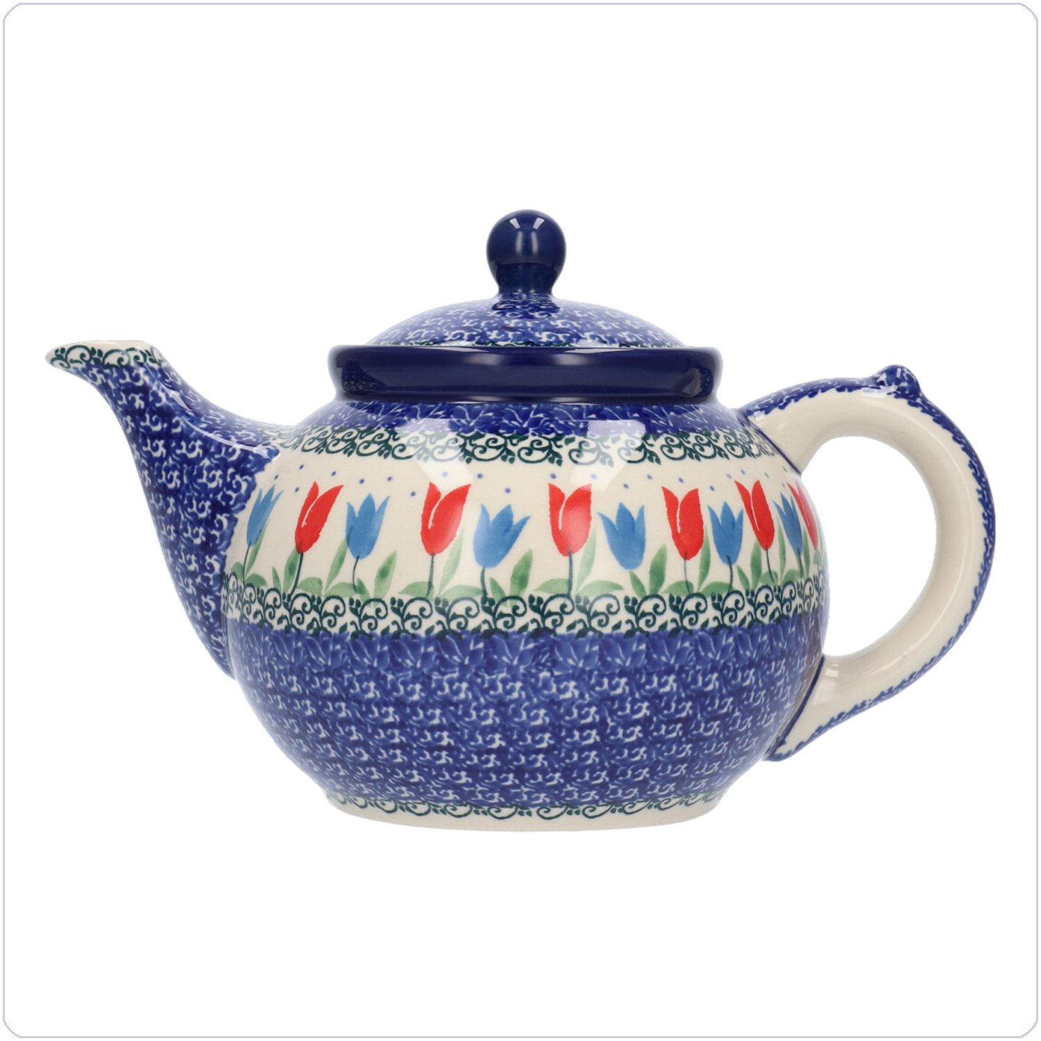 Bunzlau Theepot 1300ml (1060) - Tulip Royal (2599)