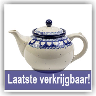Bunzlau Theepot 1,3ltr (1060) - White Valentine (375M)