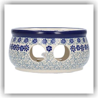 Bunzlau Theelicht/stoof Ø15cm (1063) - Blue Fountain (2614)