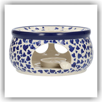 Bunzlau Theelicht/stoof Ø15cm (1063) - Dancing Hearts (3411)