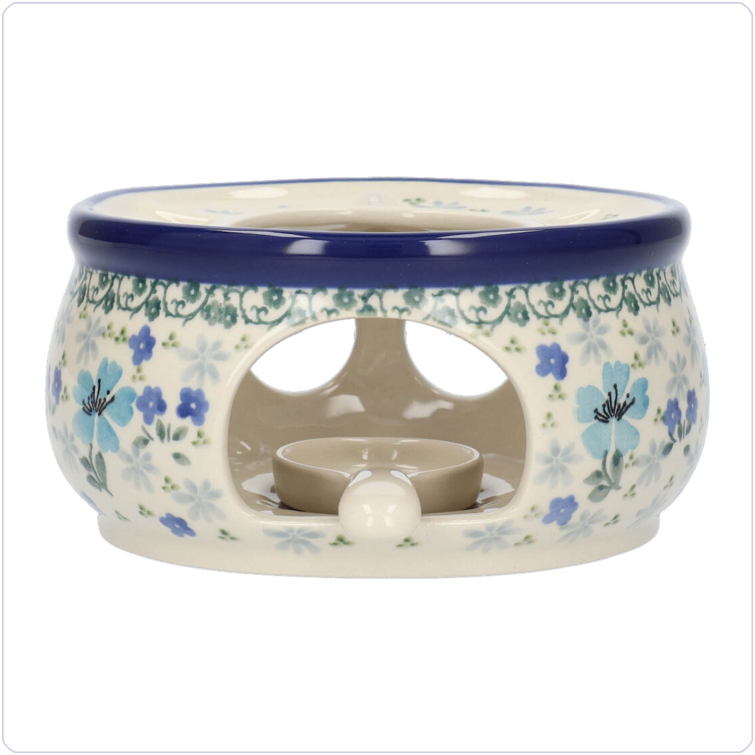 Bunzlau Theelicht/stoof Ø 15cm (1063) - Hidden Garden (3504)