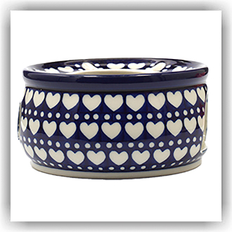 Bunzlau Theelicht/stoof Ø15cm (1063) - Blue Valentine (375E)