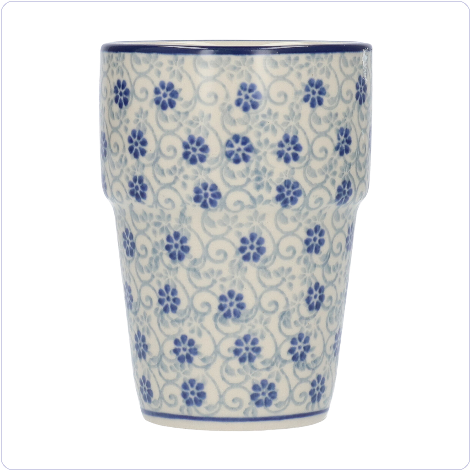 Bunzlau Melkbeker 240ml (1071) - Flower Fountain (2068)