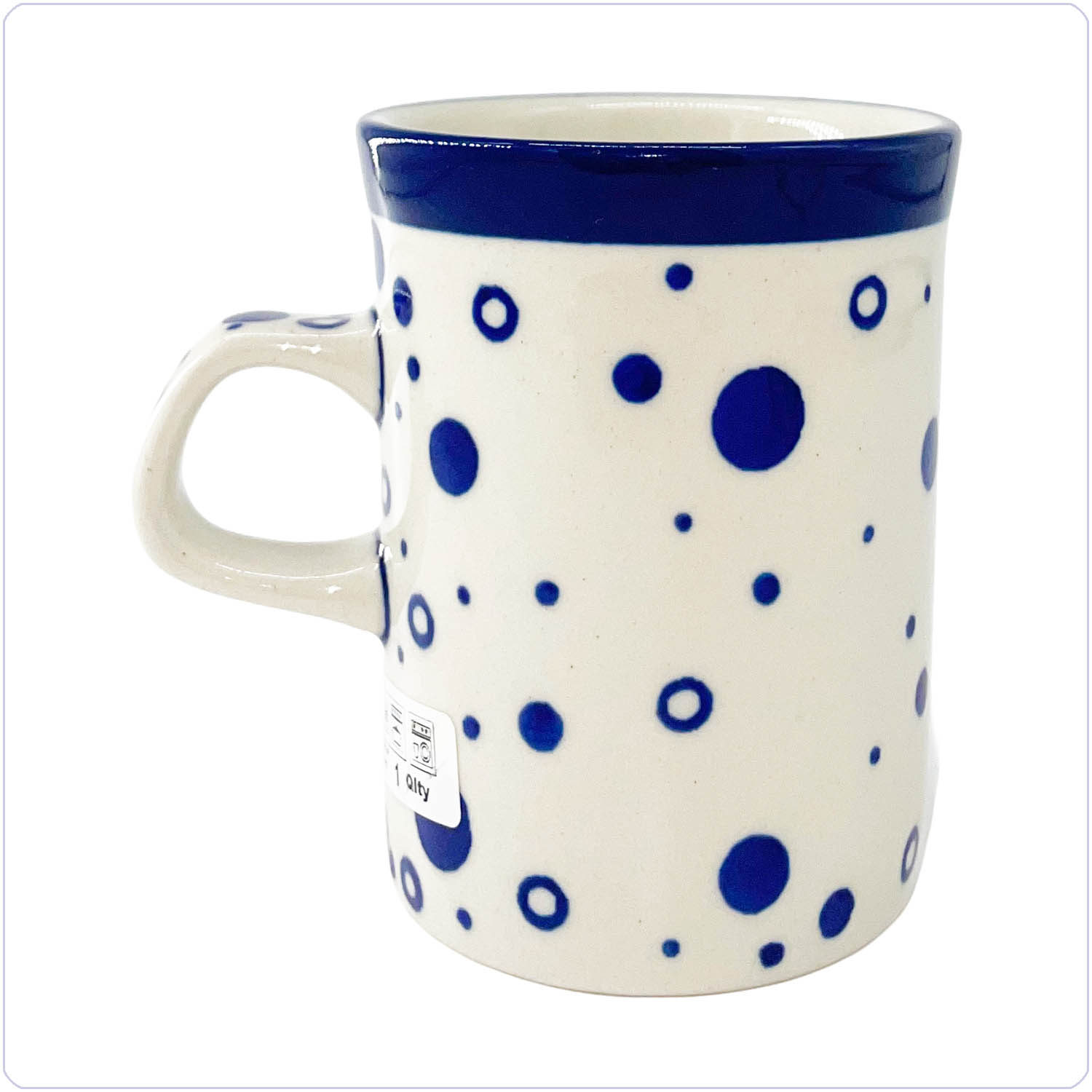 Bunzlau Rechte beker 250ml (1074) - Bolletjes (2958)