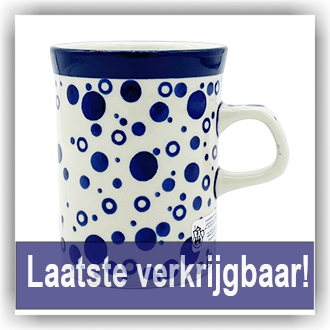Bunzlau Rechte beker 250ml (1074) - Bolletjes (2958)