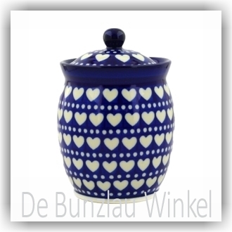 Bunzlau Opslagpot met deksel (1104) - Blue Valentine (375E)