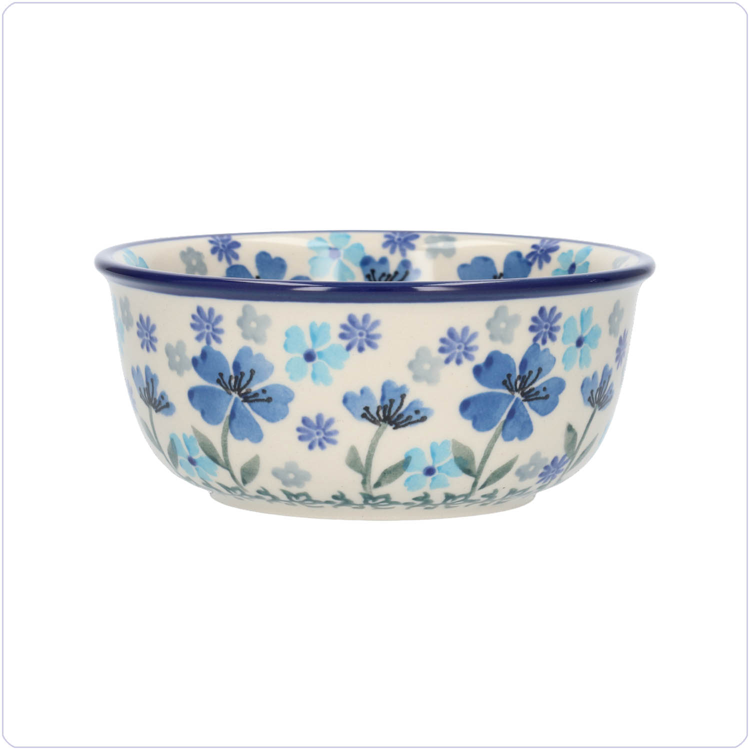 Bunzlau Schaaltje 370ml Ø12,5 (1114) - Blossom Blue (3507)