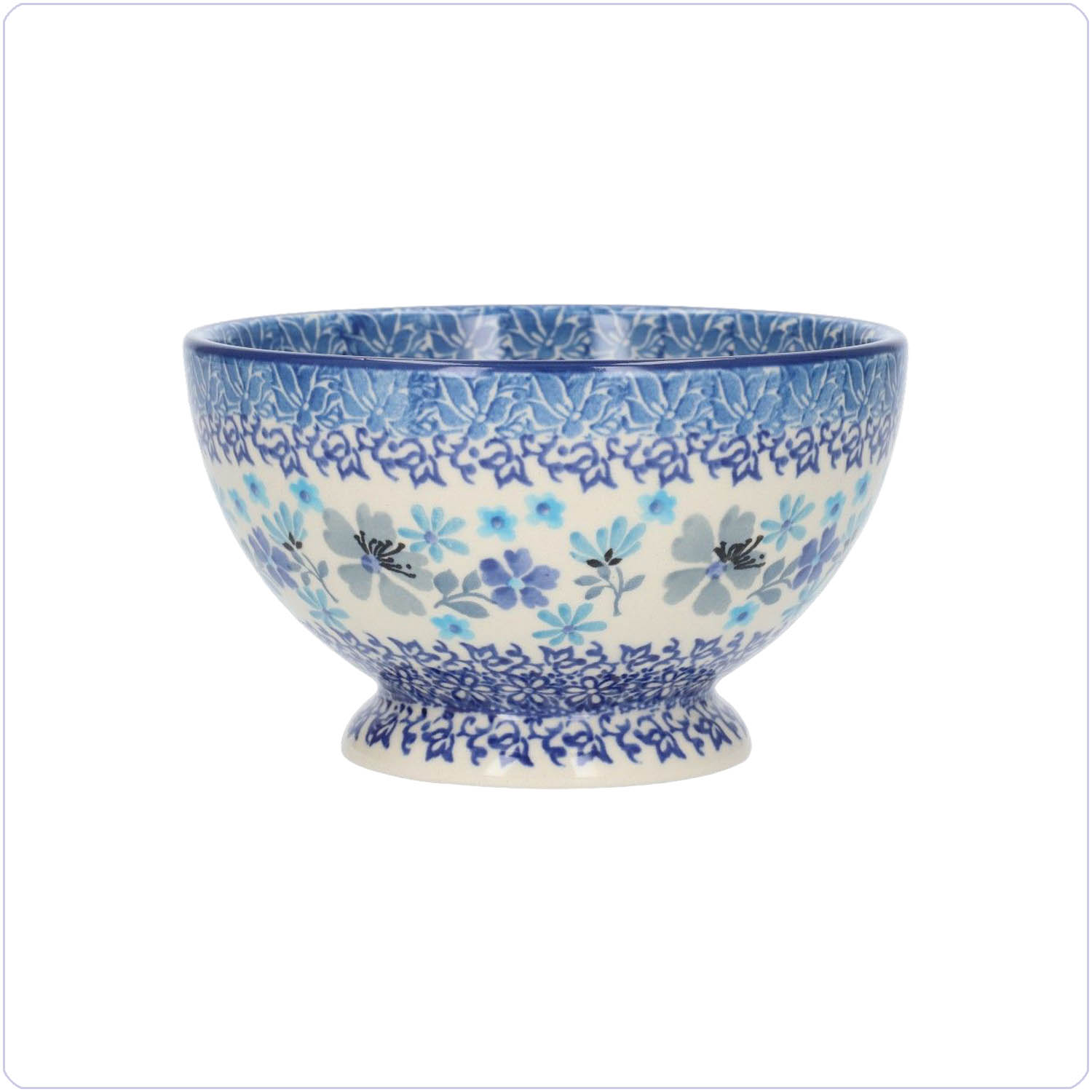 Bunzlau Schaaltje voet 630ml Ø14,5 (1206) - Douce Fleur (3505)