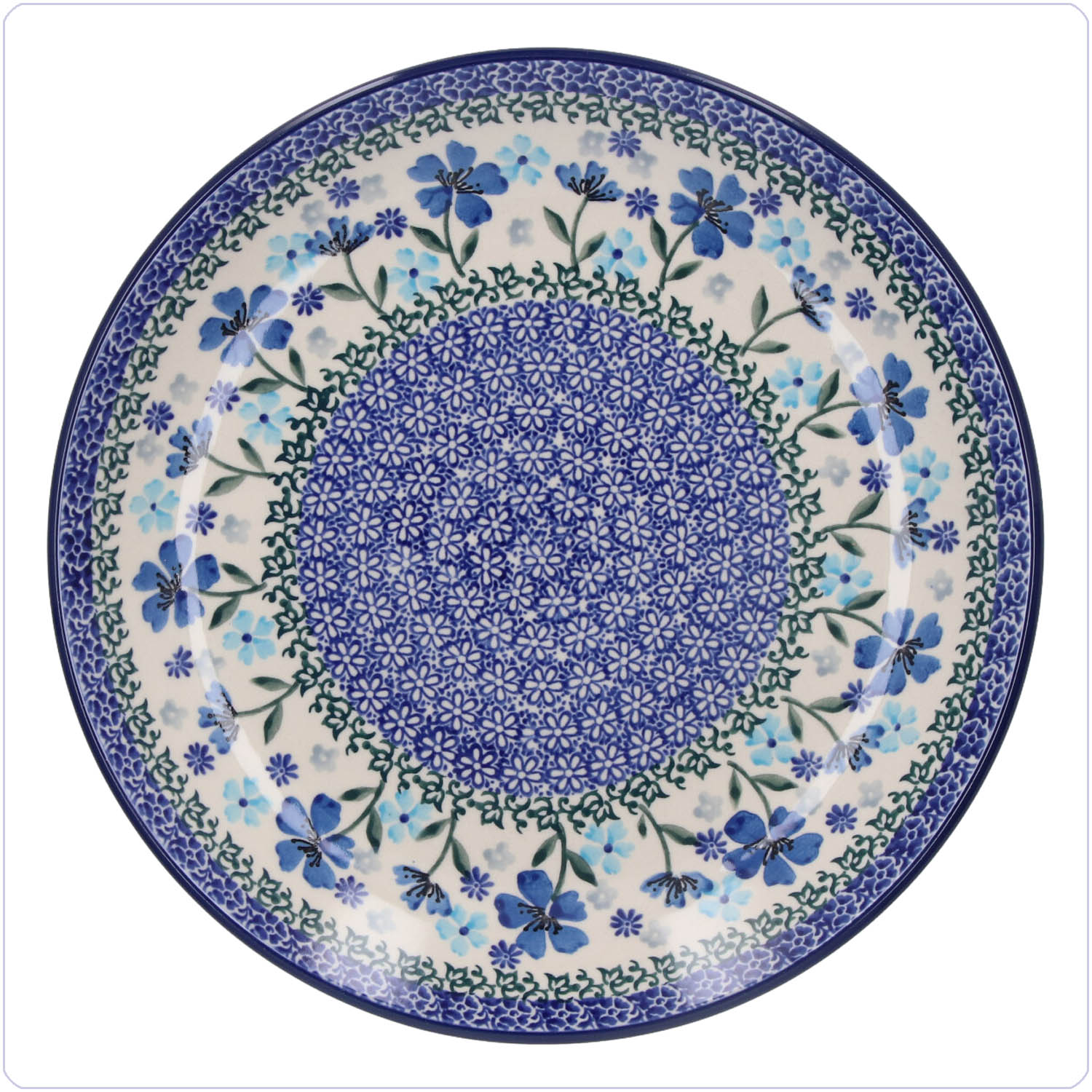 Bunzlau Dinerbord Ø26,5cm (1223) - Blossom Blue (3507)