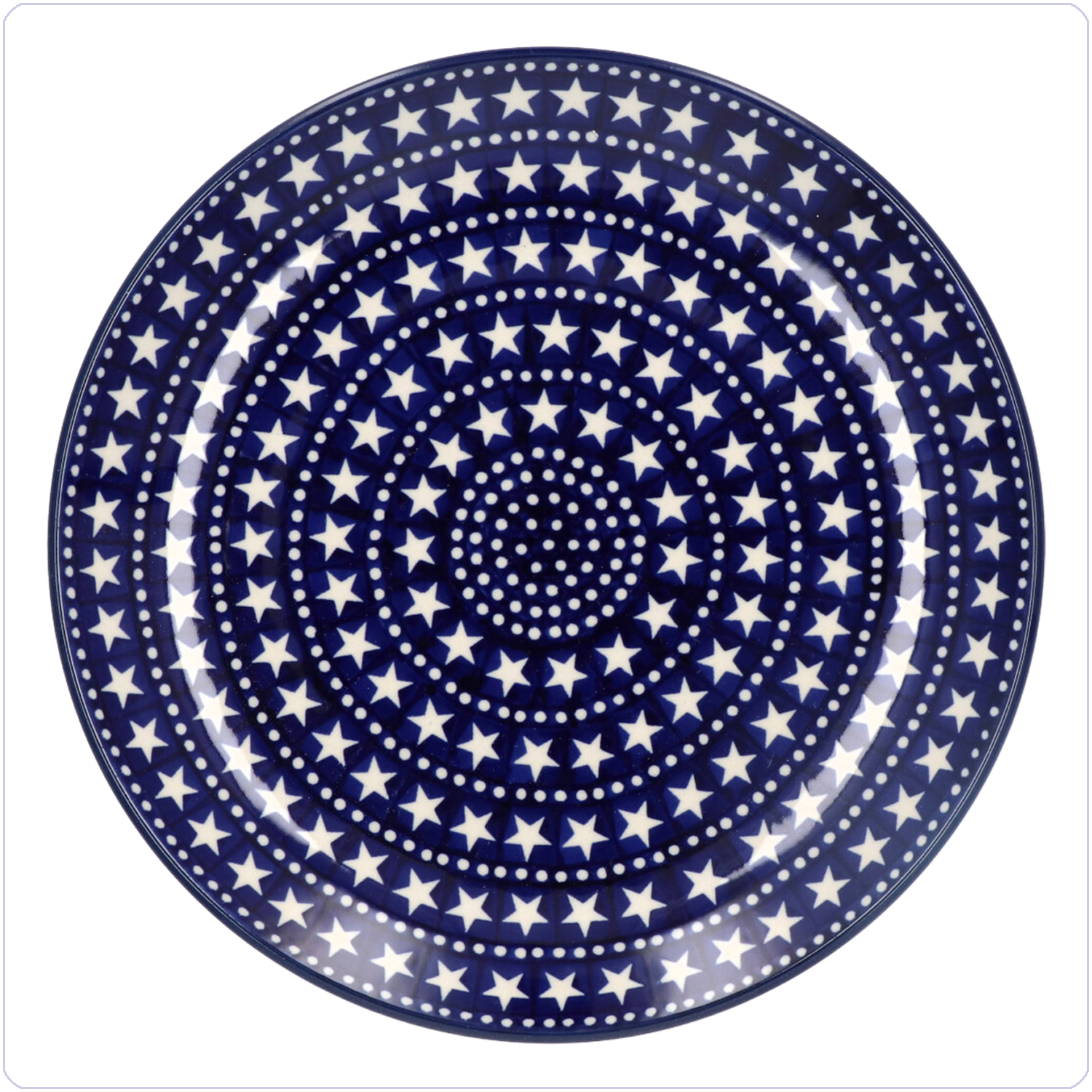 Bunzlau Dinerbord Ø25,5cm (1257) - Blue Stars (119)