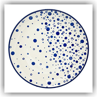 Bunzlau Dinerbord Ø25,5cm (1257) - Bolletjes (2958)
