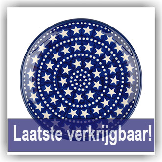 Bunzlau Gebaksbordje Ø16cm (1261) - Blue Stars (119)