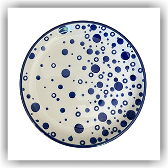 Bunzlau Gebaksbordje Ø16cm (1261) - Bolletjes (2958)