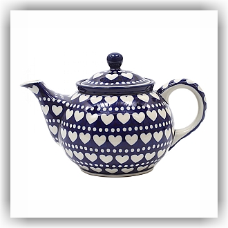 Bunzlau Theepot 900ml (1264) - Blue Valentine (375E)