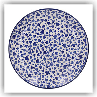 Bunzlau Lunchbord Ø23,5cm (1266) - Dancing Hearts (3411)