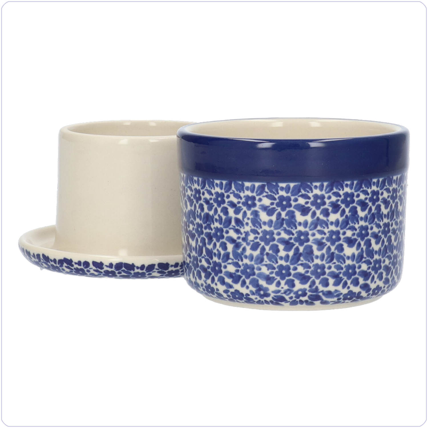 Bunzlau Boterbel<br>Franse gekoelde botervloot (1270) - Indigo (2396)