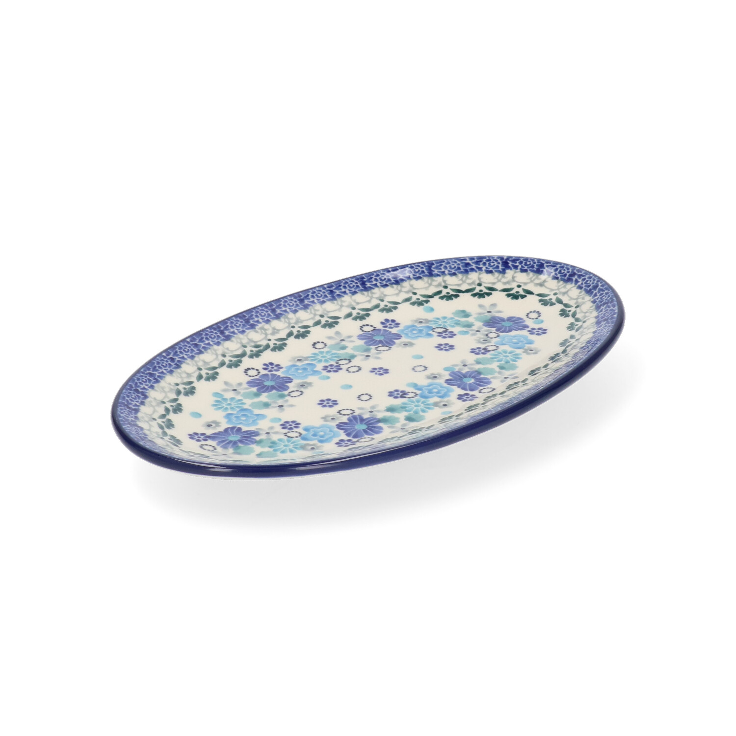 Bunzlau Ovaal bordje 21x12cm (1301) - Blossom Breeze (3396)