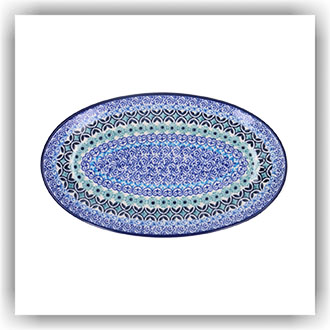 Bunzlau Ovaal bordje 21x12cm (1301) - Granada (3398)
