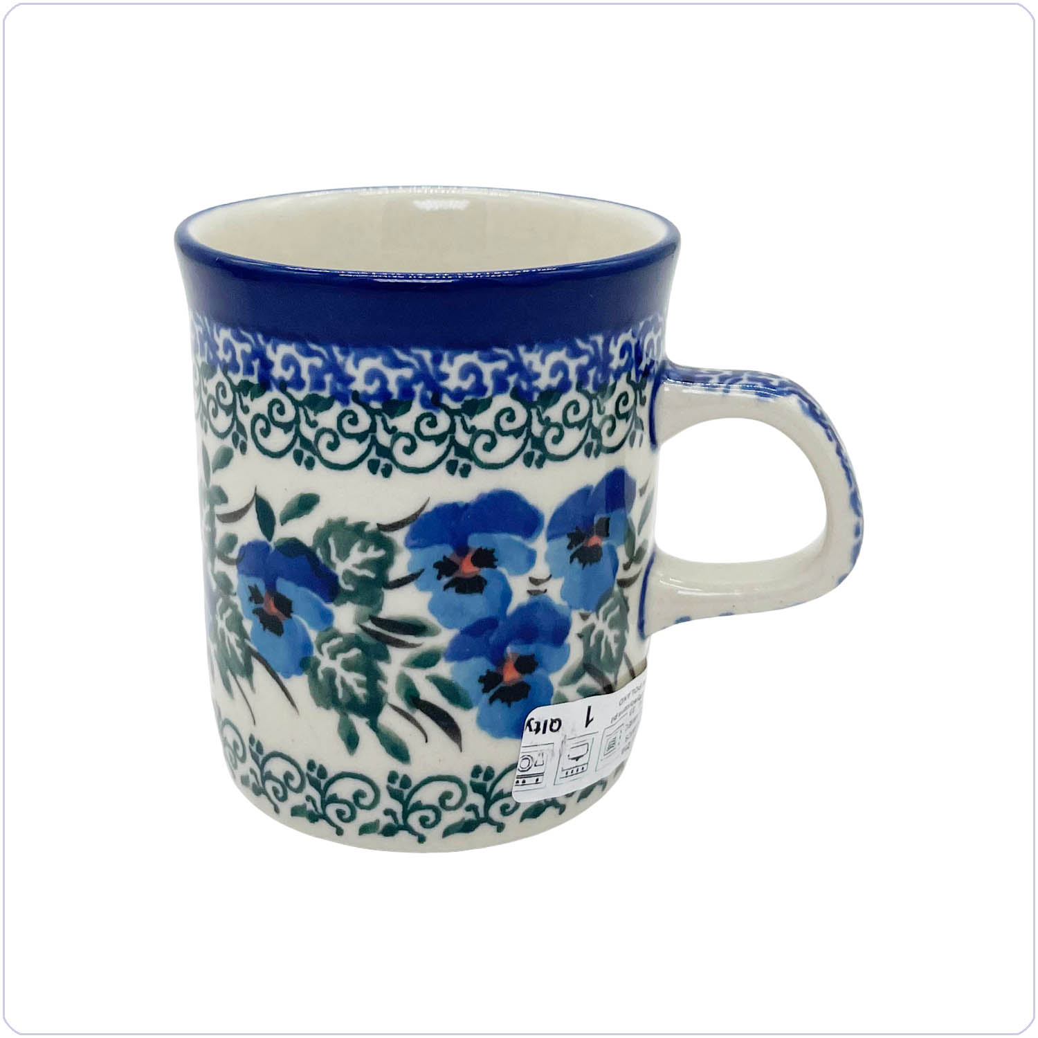 Bunzlau Rechte beker 150ml (1328) - Blue Violin (2273)