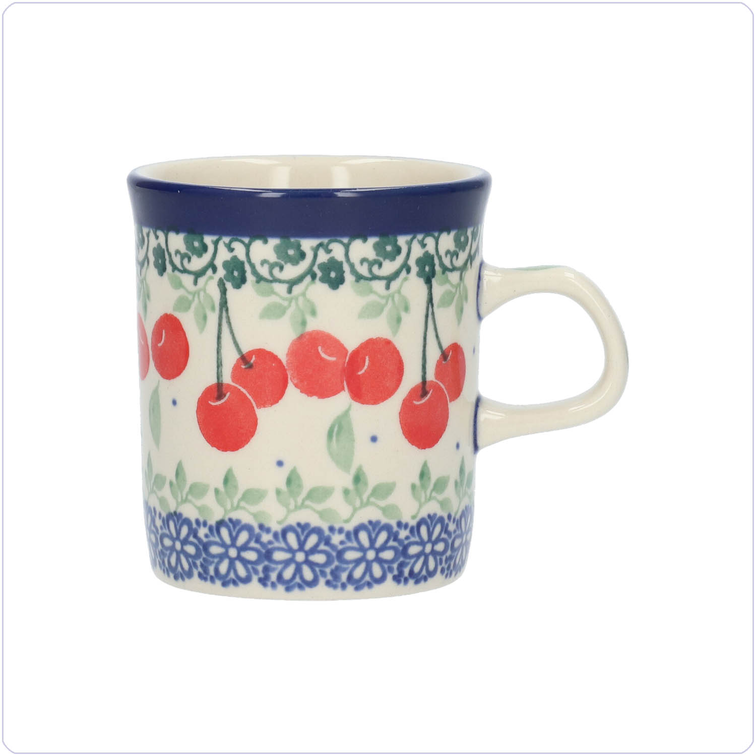 Bunzlau Rechte beker 150ml (1328) - Cherries (3496)