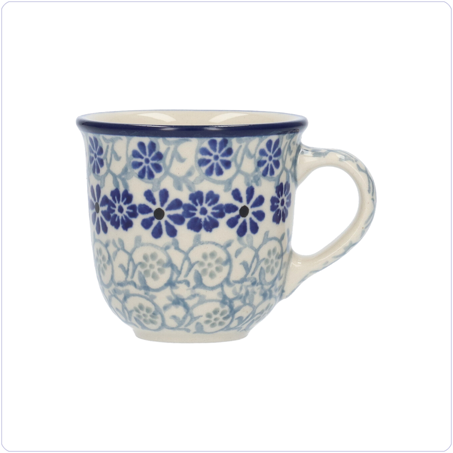 Bunzlau Tulp espresso beker 70ml (1377) - Blue Fountain (2614)