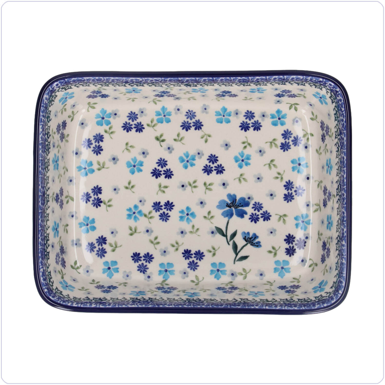 Bunzlau Ovenschaal 19x24cm (1404) - Blossom Field (3509)
