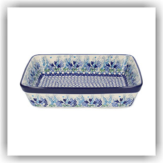 Bunzlau Ovenschaal 22x28cm (1405) - Blue Garden (3316)
