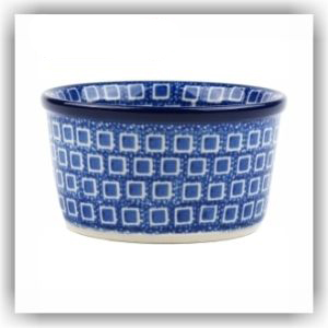 Bunzlau Ramekin bakje 190ml Ø9 (1409) - Blue Diamond (2253)