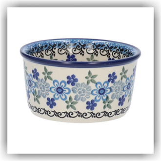 Bunzlau Ramekin bakje 190ml Ø9 (1409) - Flower Crown (2772)