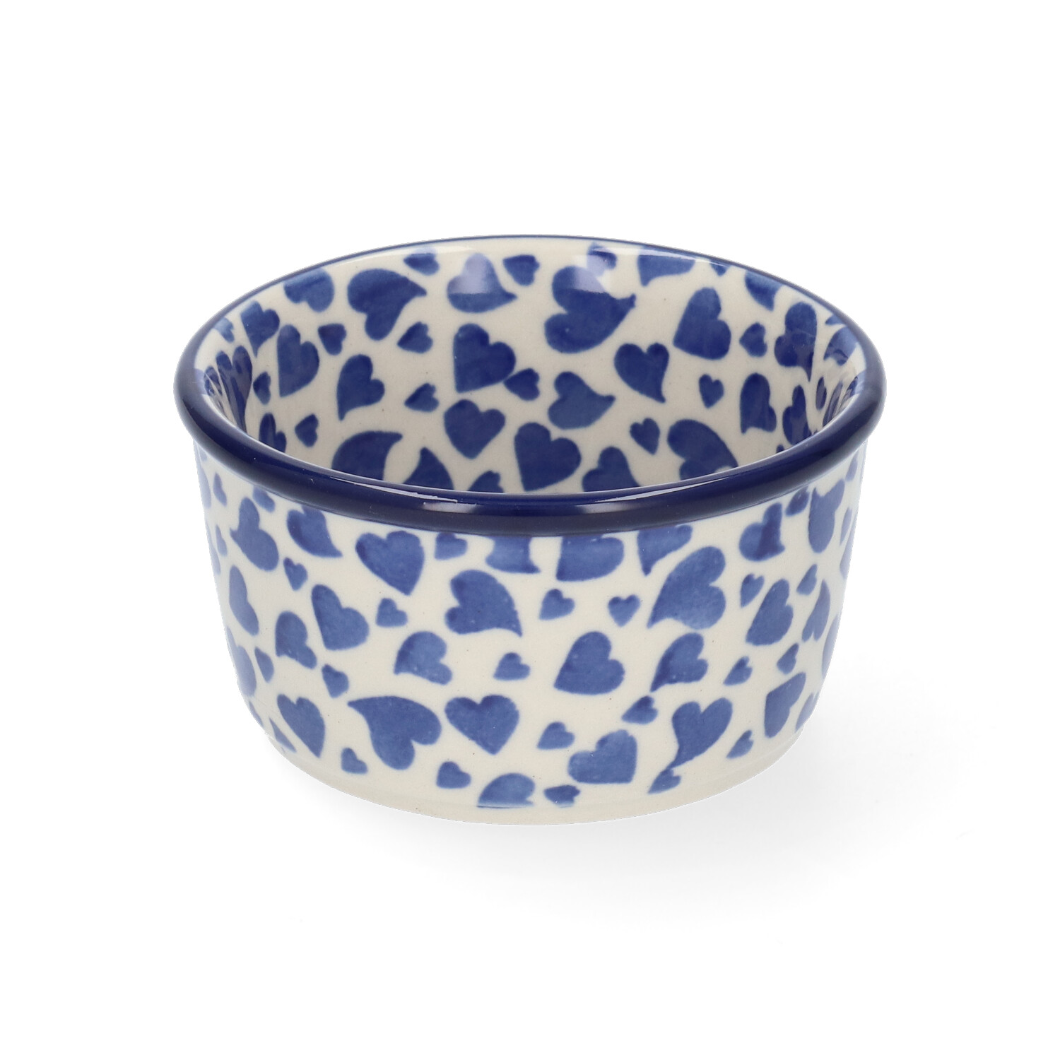 Bunzlau Ramekin bakje 190ml Ø9 (1409) - Dancing Hearts (3411)