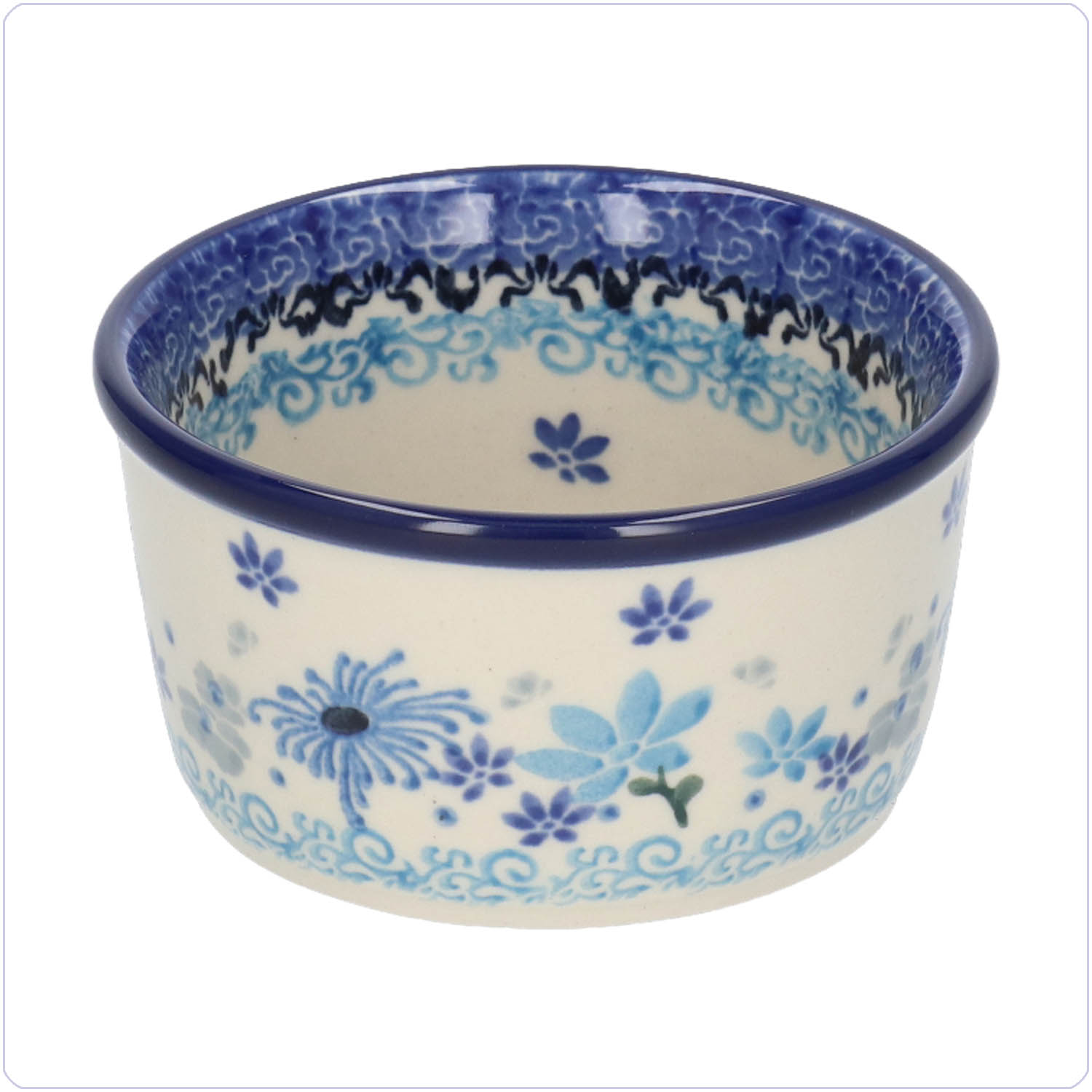 Bunzlau Ramekin bakje 190ml Ø9 (1409) - Flower Valley (3508)