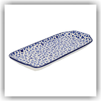 Bunzlau Presenteerschaal 14x31cm (1410) - Dancing Hearts (3411)