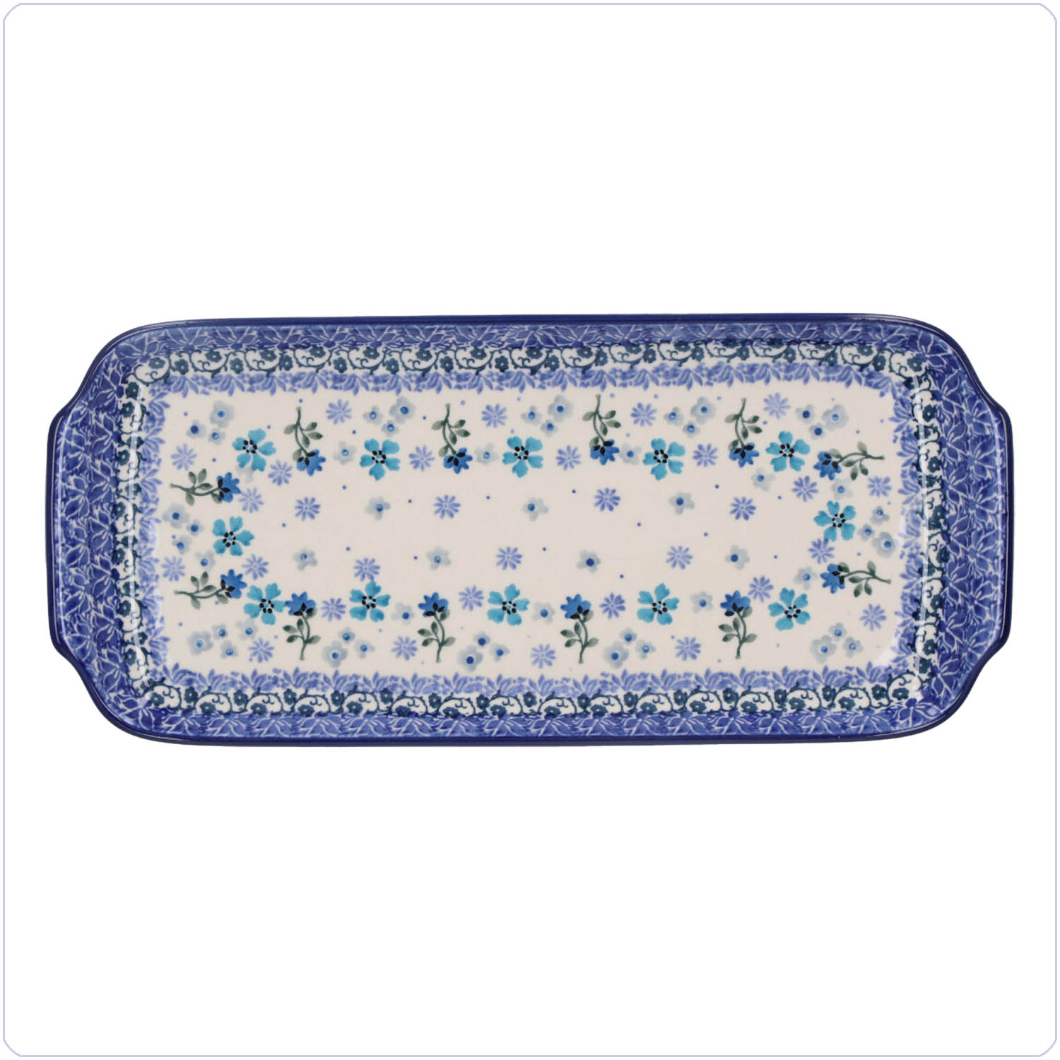 Bunzlau Presenteerschaal 14x31cm (1410) - Wild Daisy (3502)