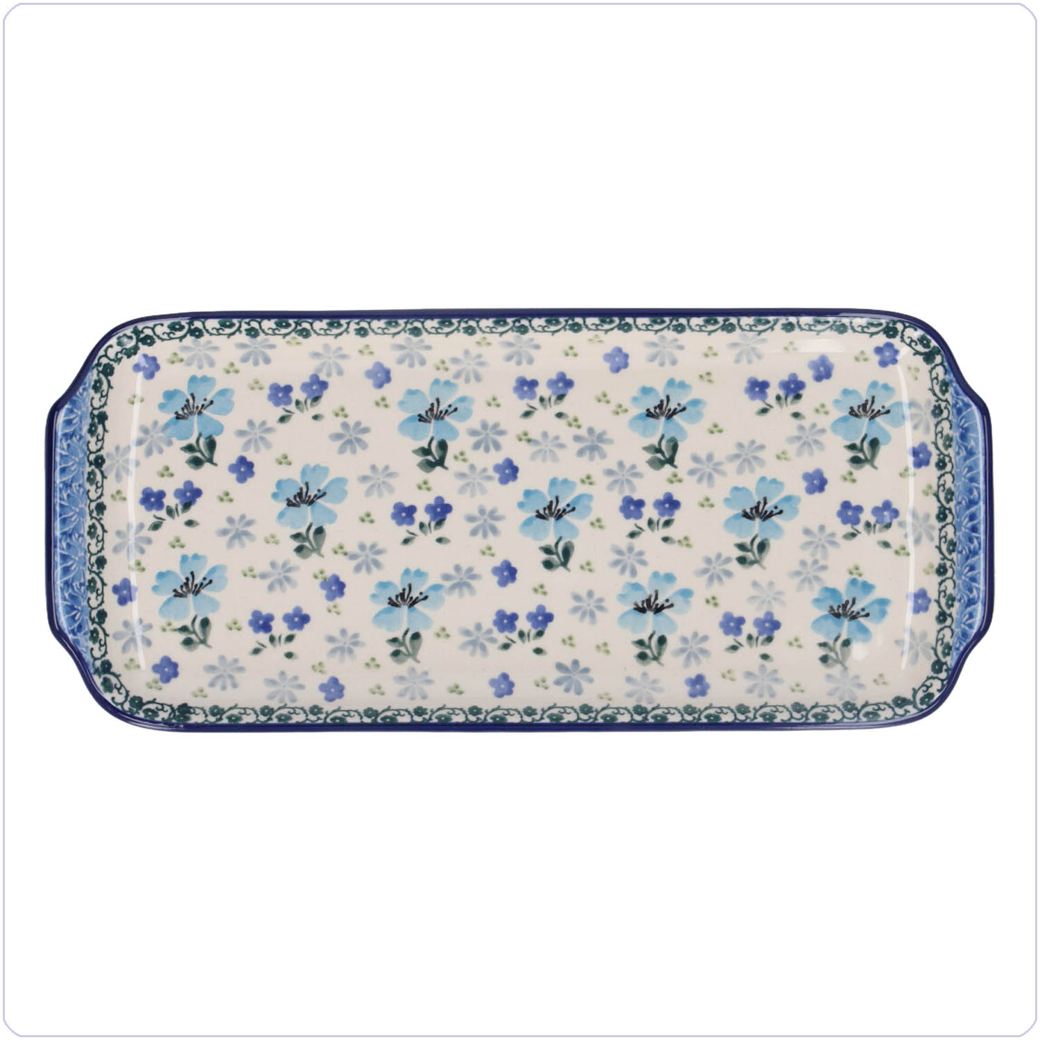 Bunzlau Presenteerschaal 14x31cm (1410) - Hidden Garden (3504)