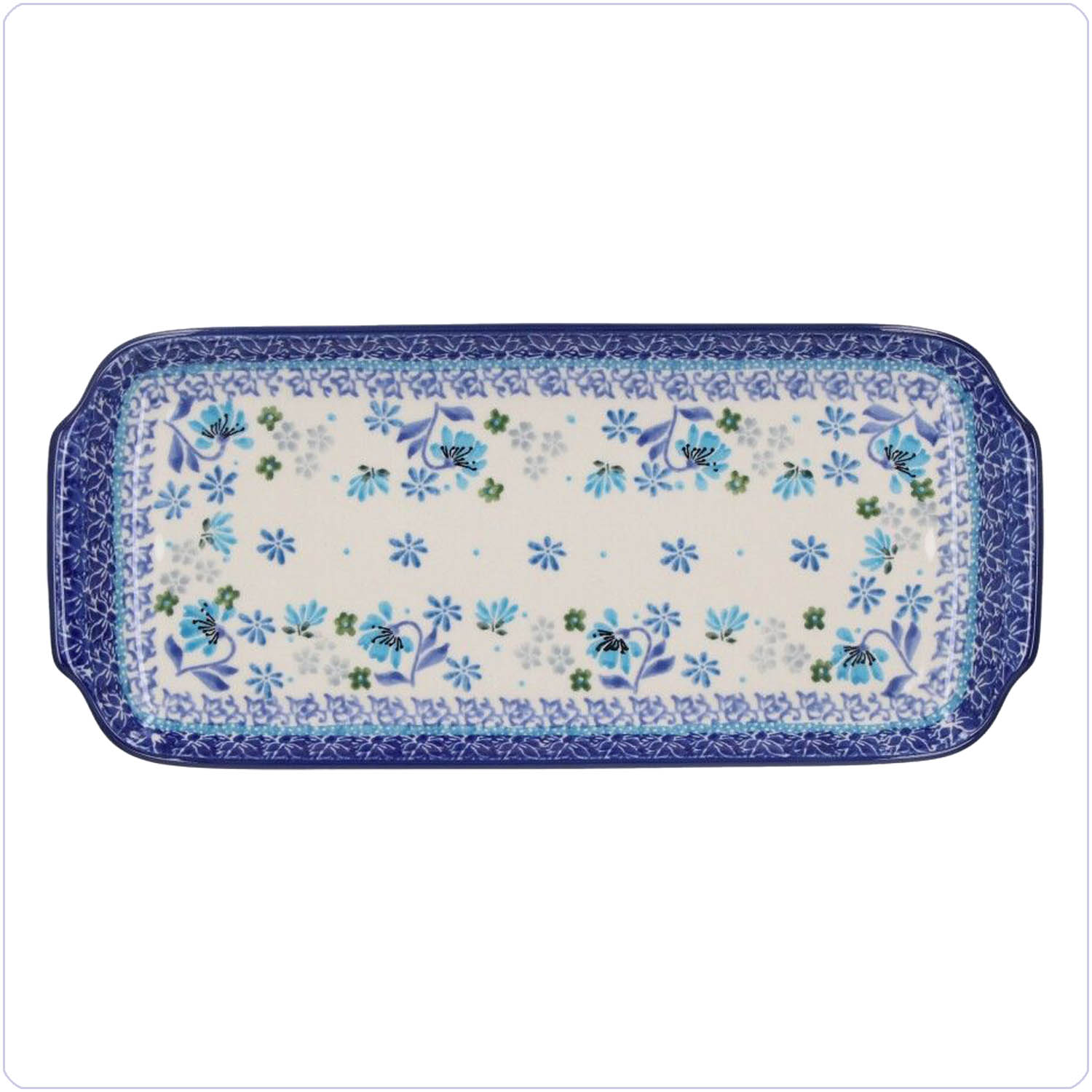 Bunzlau Presenteerschaal 14x31cm (1410) - Floren (3506)