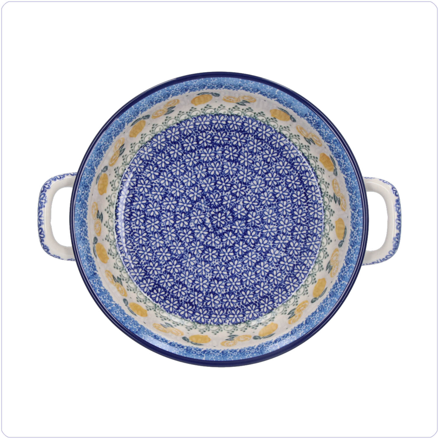 Bunzlau Ronde ovenschaal Ø21cm (1419) - Lemons (3495)