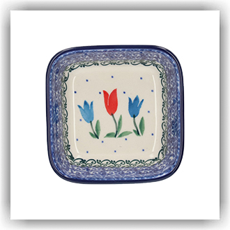 Bunzlau Vierkant bakje 10x10cm (1428) - Tulip Royal (2599)