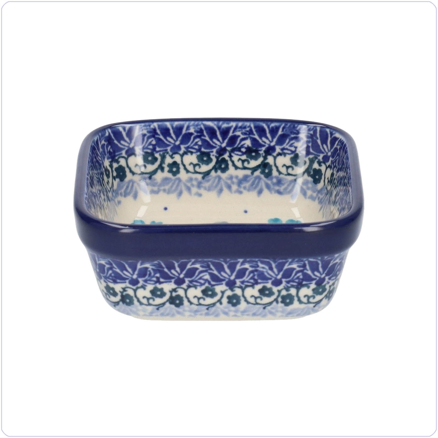Bunzlau Vierkant bakje 10x10cm (1428) - Wild Daisy (3502)