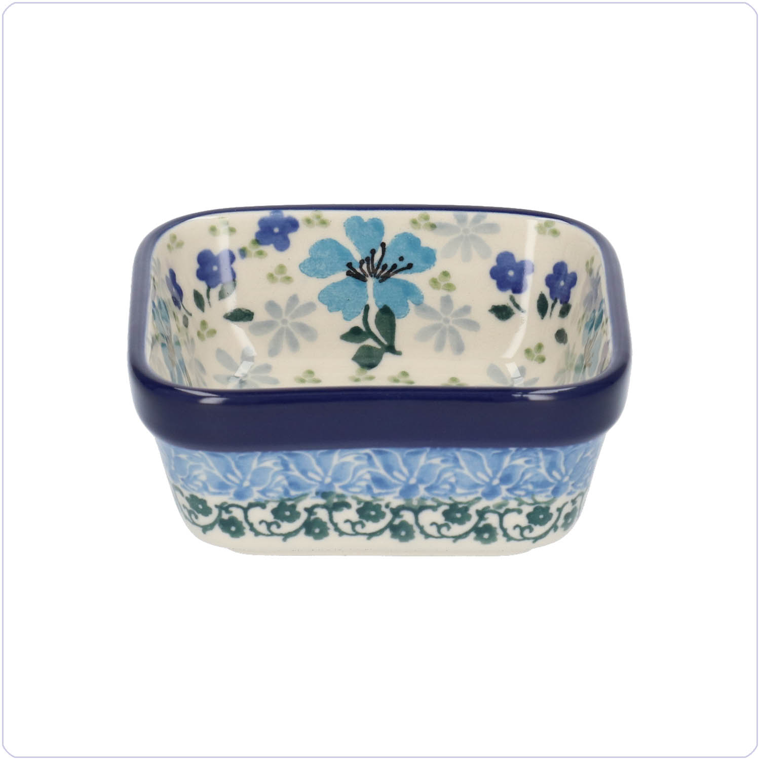 Bunzlau Vierkant bakje 10x10cm (1428) - Hidden Garden (3504)
