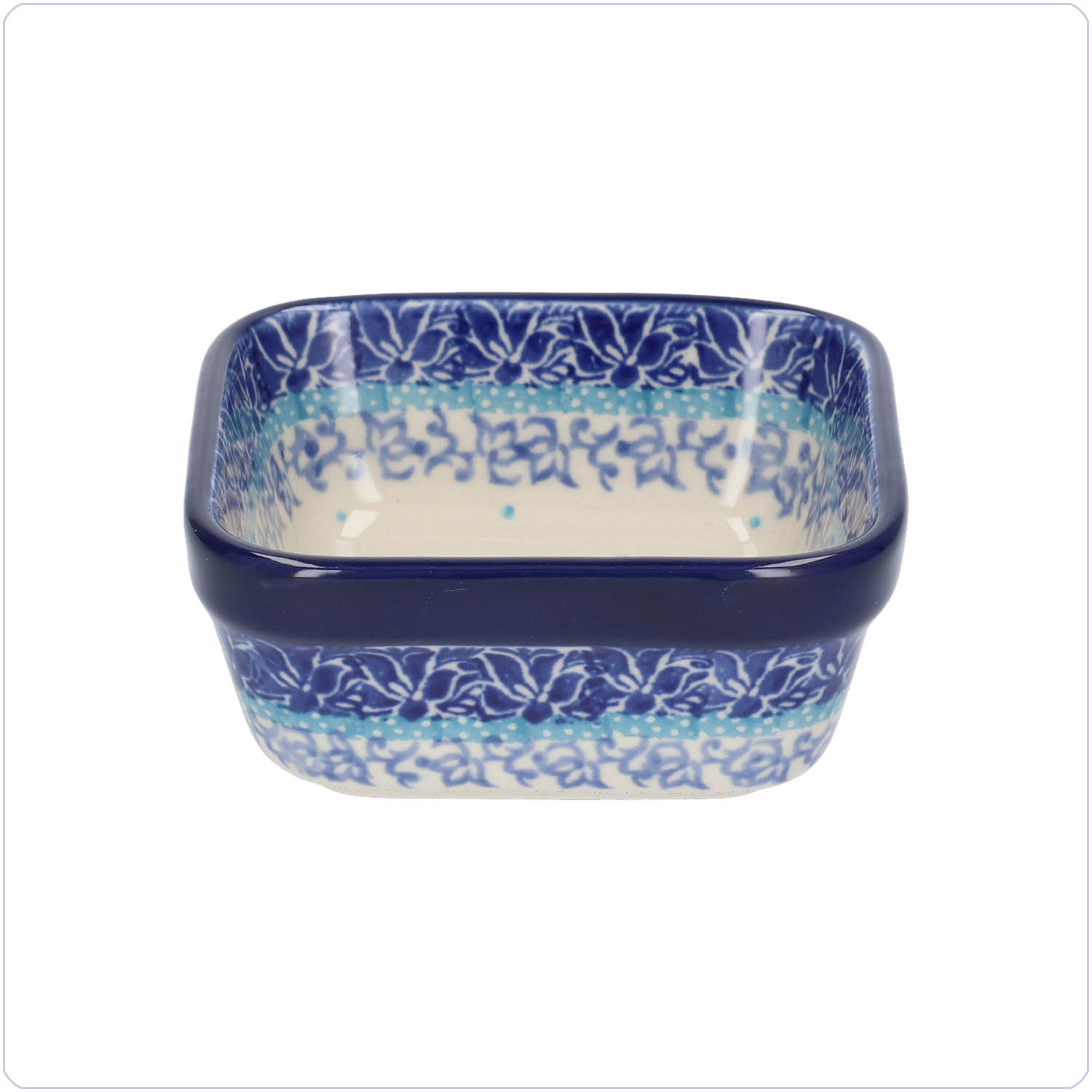 Bunzlau Vierkant bakje 10x10cm (1428) - Floren (3506)